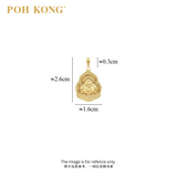 POH KONG 999/24K Yellow Gold Exquisite Buddha Pendant