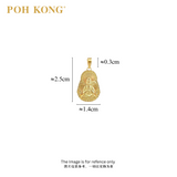 POH KONG 999/24K Yellow Gold Exquisite GuanYin Pendant
