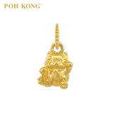 POH KONG 916/22K Yellow Gold 'ZhaoCai' Lucky Cat Pendant