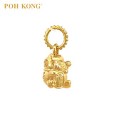 POH KONG 916/22K Yellow Gold 'ZhaoCai' Lucky Cat Pendant