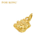 POH KONG 916/22K Yellow Gold 'ZhaoCai' Lucky Cat Pendant