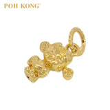 POH KONG 916/22K Yellow Gold Money God With 'YuanBao' Pendant