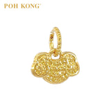 POH KONG 916/22K Yellow Gold Exquisite Ruyi Lock Pendant