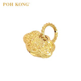POH KONG 916/22K Yellow Gold Exquisite Ruyi Lock Pendant