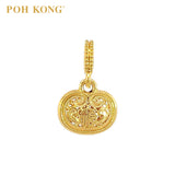 POH KONG 916/22K Yellow Gold Fortune Ruyi Lock Pendant