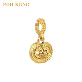 POH KONG 916/22K Yellow Gold Fortune Ruyi Lock Pendant