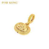 POH KONG 916/22K Yellow Gold Fortune Ruyi Lock Pendant