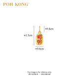POH KONG 999/24K Yellow Gold 'Cong Ming Ling Li' Smart and Perceptive Pendant