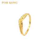 POH KONG 916/22K Yellow Gold V-Shape Ring