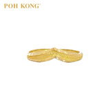 POH KONG 916/22K Yellow Gold V-Shape Ring