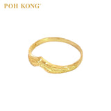 POH KONG 916/22K Yellow Gold V-Shape Ring