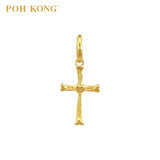 POH KONG 916/22K Yellow Gold Heart Crosslet Pendant