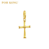 POH KONG 916/22K Yellow Gold Heart Crosslet Pendant