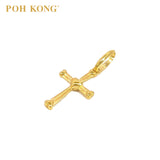 POH KONG 916/22K Yellow Gold Heart Crosslet Pendant