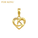 POH KONG 916/22K Yellow Gold Intertwined Love Knot Pendant