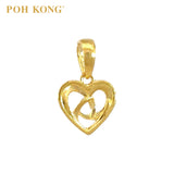 POH KONG 916/22K Yellow Gold Intertwined Love Knot Pendant