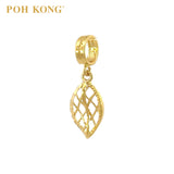 POH KONG 916/22K Yellow Gold Anggun Leaf Net Pendant