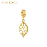 POH KONG 916/22K Yellow Gold Anggun Leaf Net Pendant