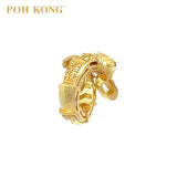 POH KONG 916/22K Yellow Gold Auspicious Snake Pendant Charm