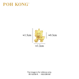 POH KONG 999/24K Yellow Gold Lion Dance With YuanBao Charm