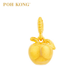 POH KONG 916/22K Yellow Gold Glossy Apple Pendant