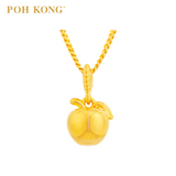 POH KONG 916/22K Yellow Gold Glossy Apple Pendant