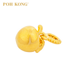 POH KONG 916/22K Yellow Gold Glossy Apple Pendant