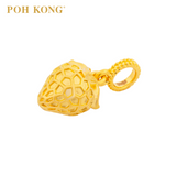 POH KONG 916/22K Yellow Gold Strawberry Pendant