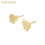 POH KONG 916/22K Yellow Gold Sheep Stud Earrings