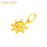 POH KONG 916/22K Yellow Gold Roulette Pendant