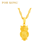 POH KONG 916/22K Yellow Gold Owlet Pendant