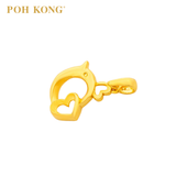 POH KONG 916/22K Yellow Gold Heart Shape Bird Pendant