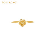 POH KONG 916/22K Yellow Gold Rose Mini Ring