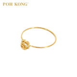 POH KONG 916/22K Yellow Gold Rose Mini Ring