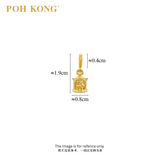 POH KONG 916/22K Yellow Gold 3D Carousel Pendant