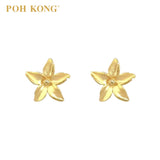 POH KONG 916/22K Gold Anggun Melur Earrings S Size