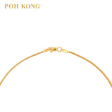 POH KONG 916/22K Yellow Gold V-Shape Chain With Lobster Clasp