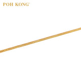 POH KONG 916/22K Yellow Gold V-Shape Chain With Lobster Clasp