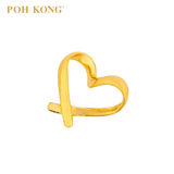 POH KONG 916/22K Yellow Gold 3D Heart Shape Pendant