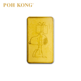 POH KONG X Peanuts® 999.9 (24K) Snoopy Christmas Gold Bar (0.5G)