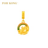 POH KONG 916/22K Gold Auspicious Lucky Horse Pendant