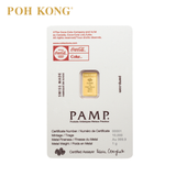 POH KONG 999.9/24K x PAMP Coca - Cola Valentine's Gold Bar (1G)
