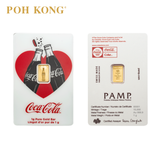 POH KONG 999.9/24K x PAMP Coca - Cola Valentine's Gold Bar (1G)