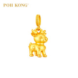 POH KONG 916/22K Yellow Reindeer Pendant