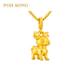 POH KONG 916/22K Yellow Reindeer Pendant