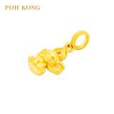 POH KONG 916/22K Yellow Gold Lucky Little Elephant Pendant