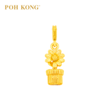 POH KONG 916/22K Yellow Gold Sunny Daisy Pendant