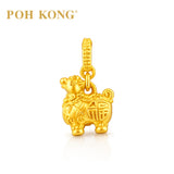 POH KONG 916/22K Yellow Gold “Fu” Prosperity Horse Pendant