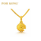 POH KONG 916/22K Yellow Gold Sunshine Daisy Pendant