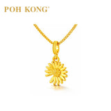POH KONG 916/22K Yellow Gold Sunshine Daisy Pendant